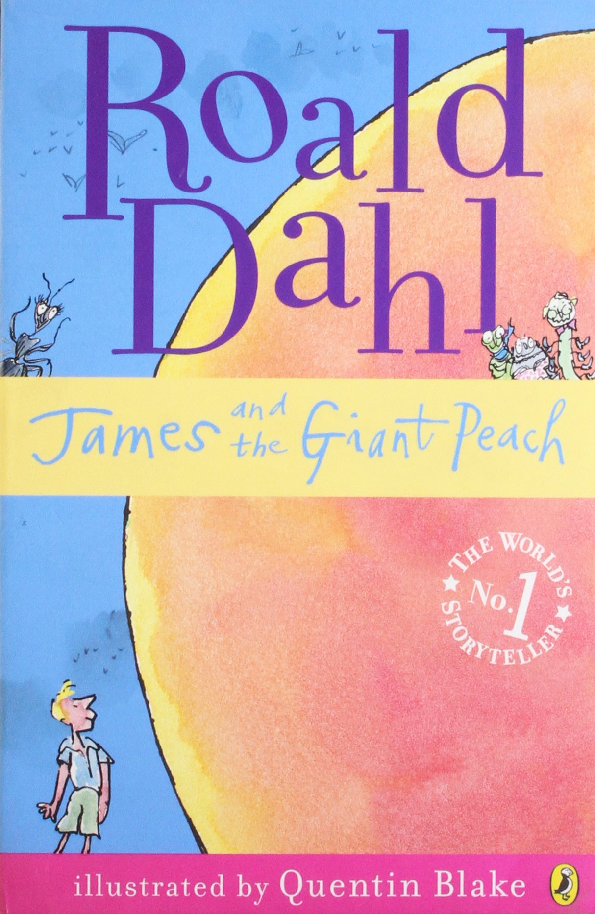 Cover image of the book, James and the Giant Peach
