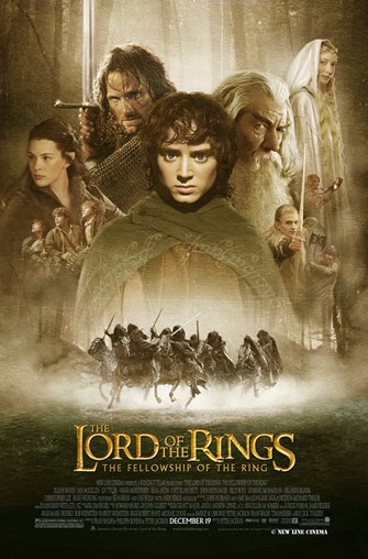 Movie poster for The Lord of the Rings: The Fellowship of the Ring