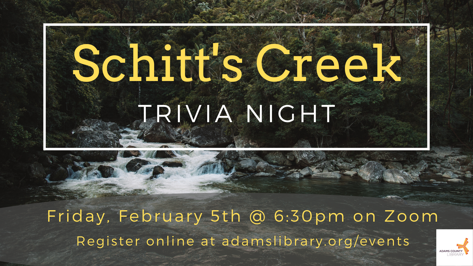 schitt's creek trivia night