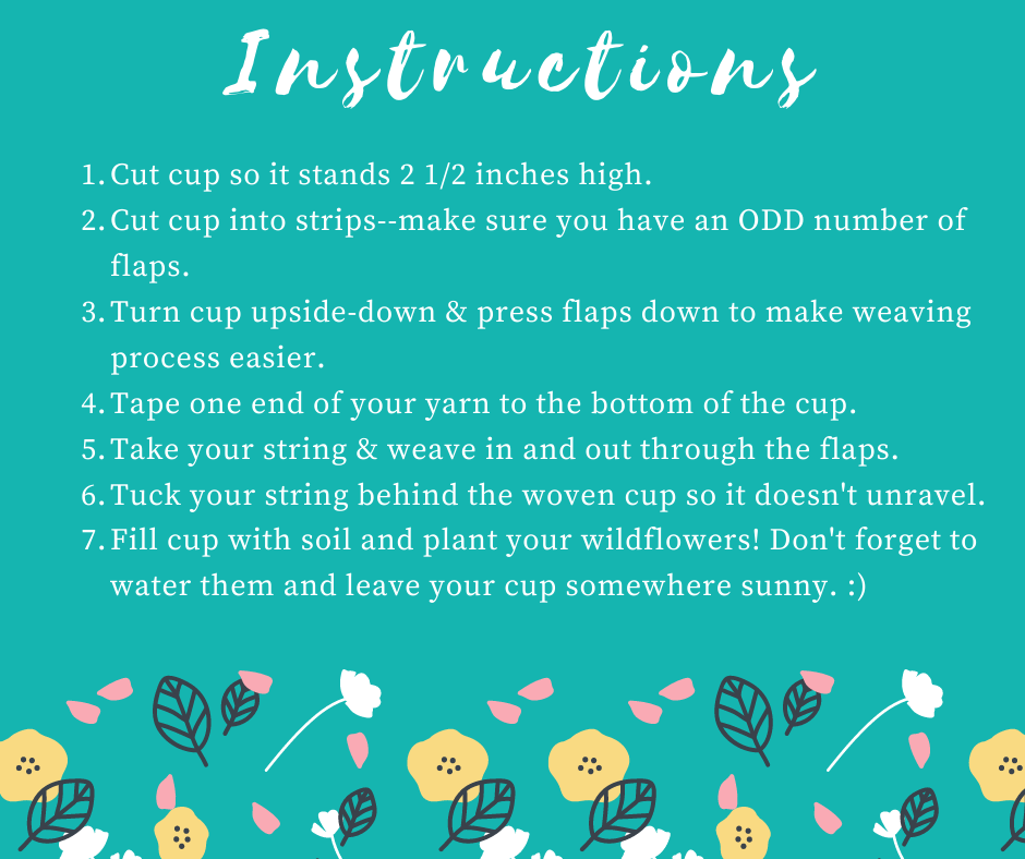 DIY flower basket instructions