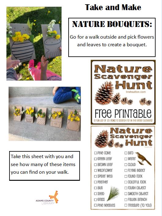 Nature Bouquet craft info sheet