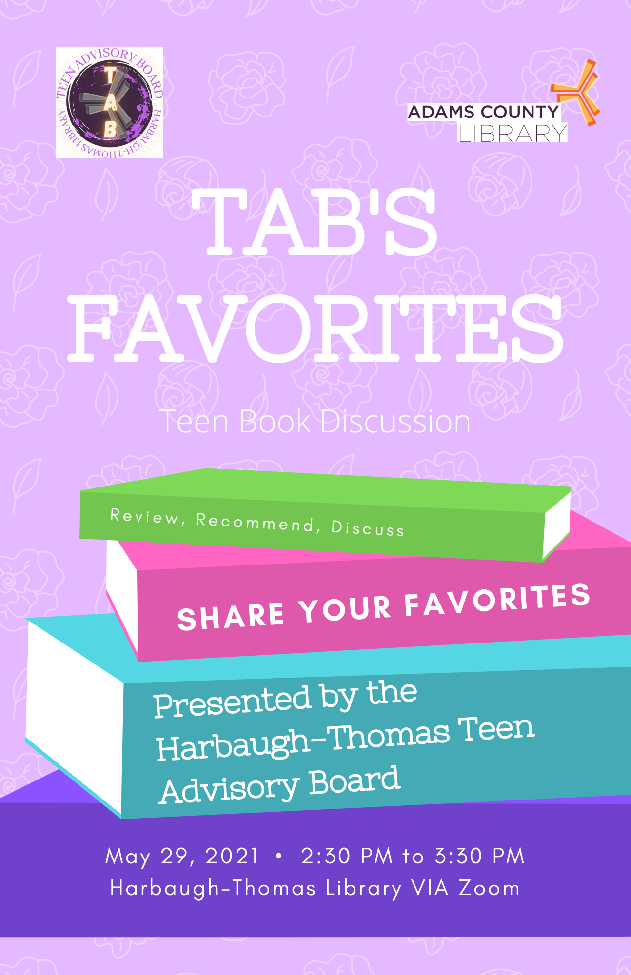 TAB's favorite book discussion