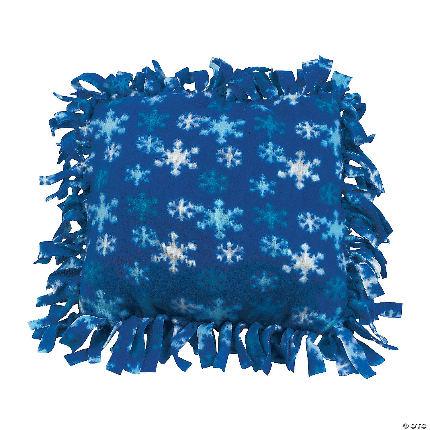 winter tied pillow