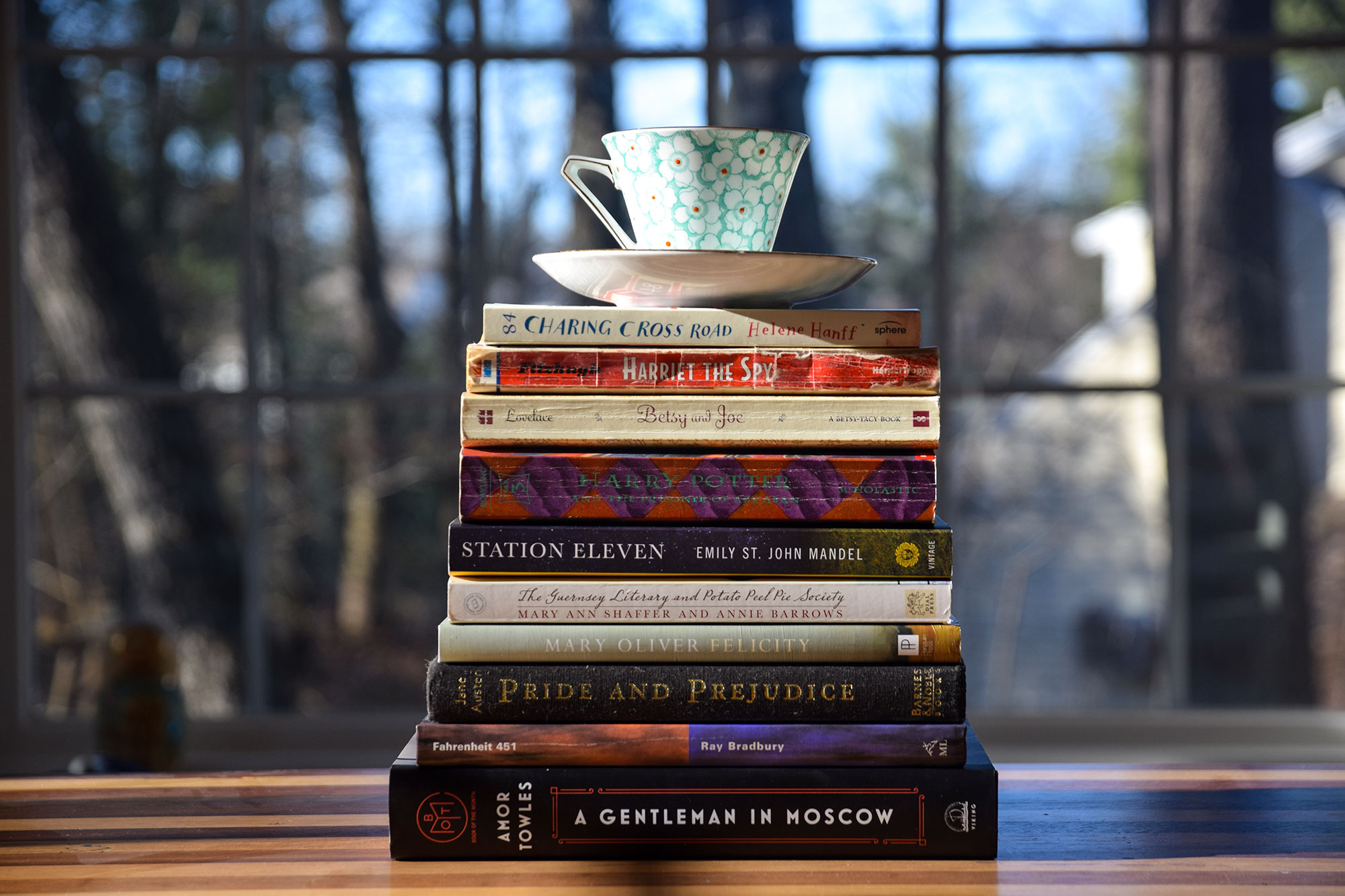 stack of books