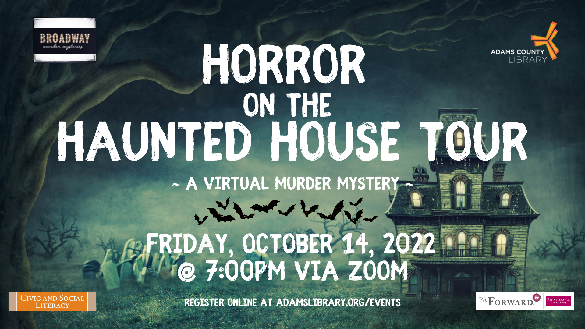 Horror on the Haunted House Tour - A Virtual Murder Mystery