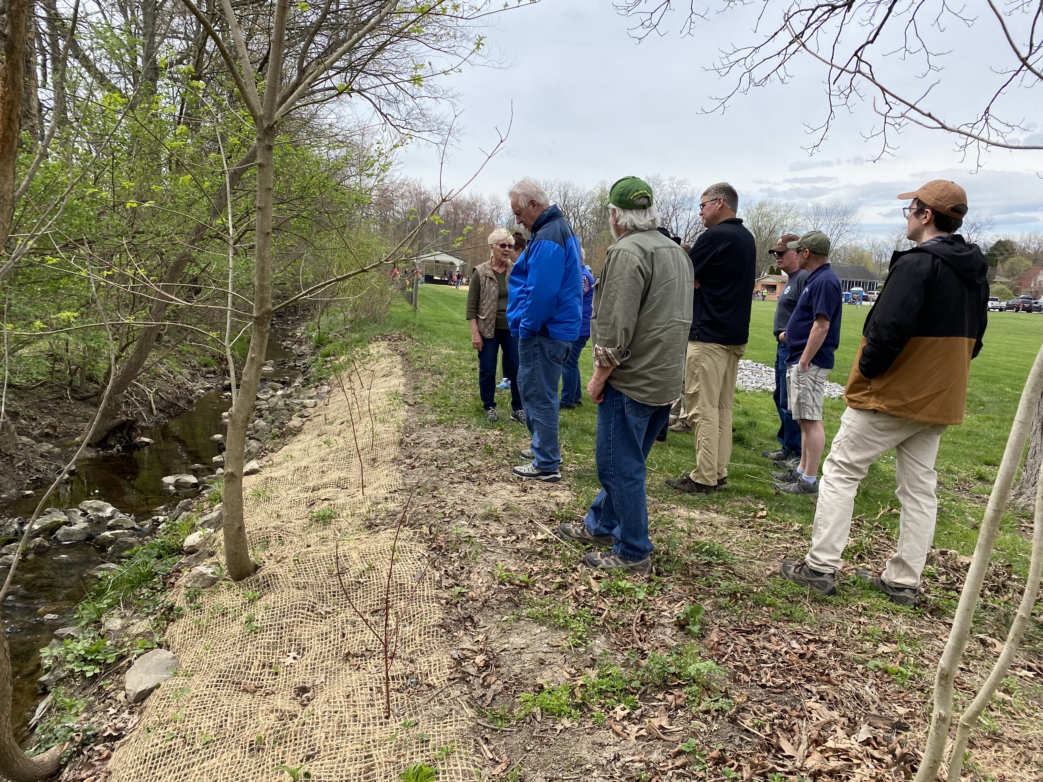 community members looking at water quality improvements