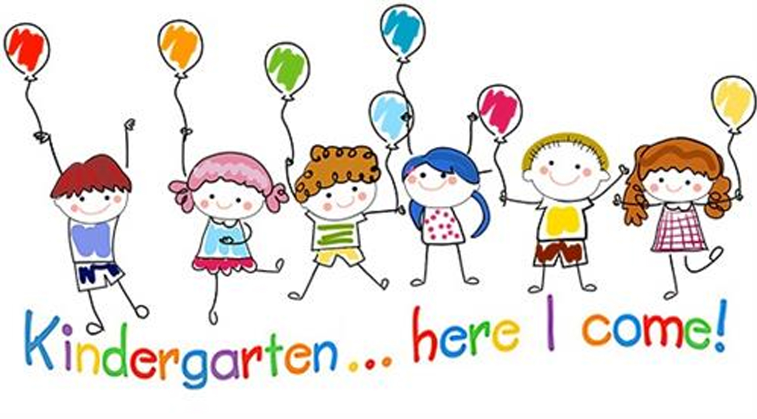 Kindergarten Here I Come cartoon sign