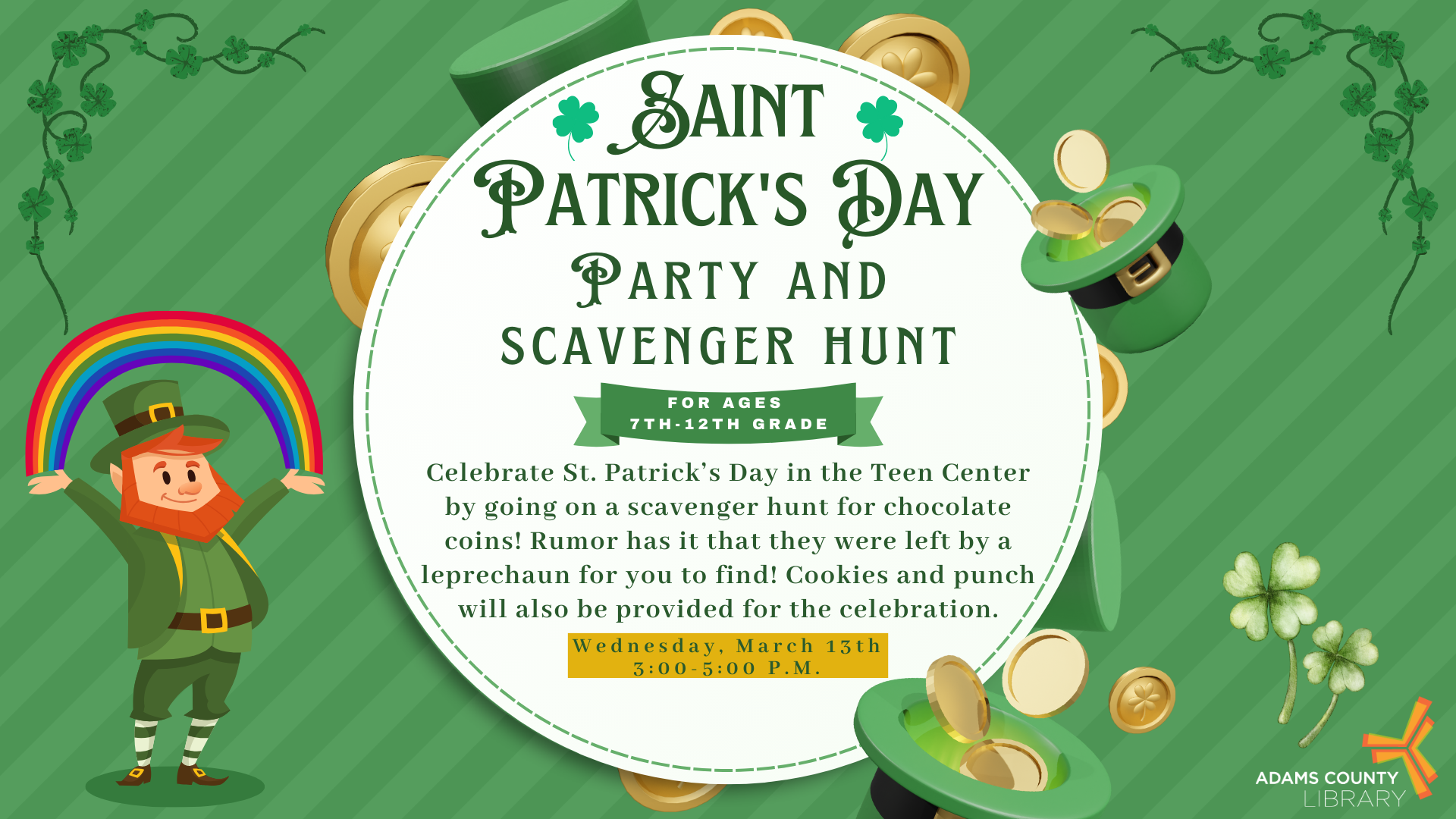 St. Patrick’s Day Party and Scavenger Hunt