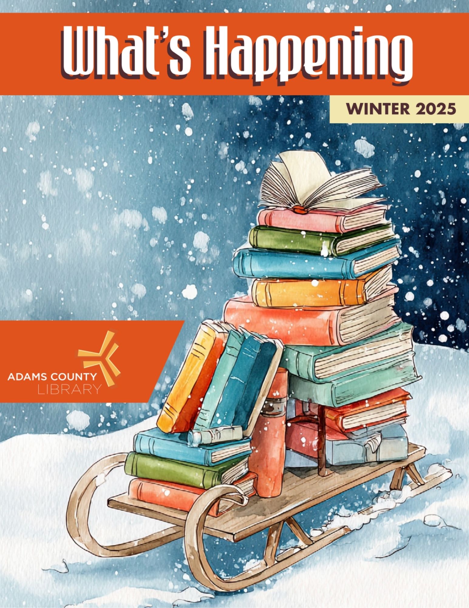 What's Happening Cover Sled and Books