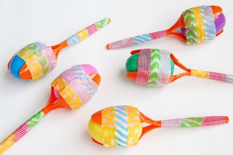 Image of home-made maracas.
