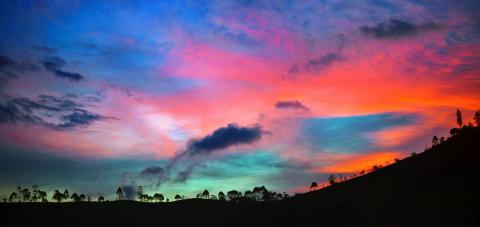 colorful night sky