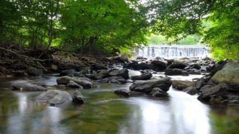 waterfall at the Catoctin Mountain