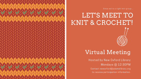 let's meet to knit and crochet