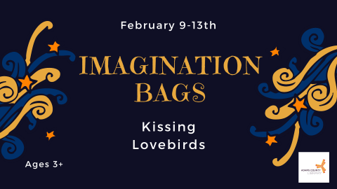 Pick up an Imagination Bag from February 9th through February 13th. This month we are making Kissing Lovebirds!