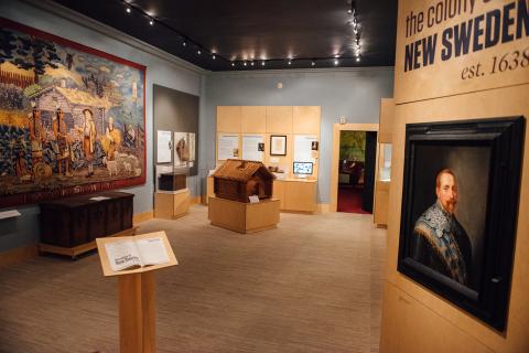 Image of the museum's New Sweden gallery