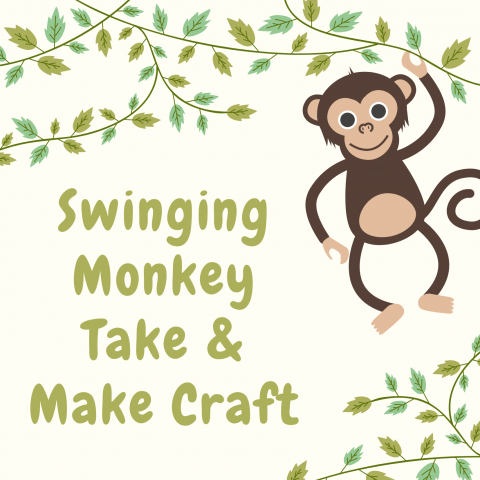 swinging monkey take & make craft