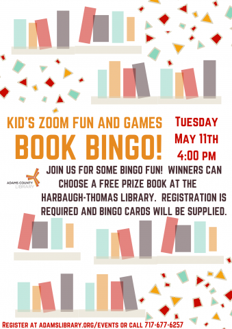 info about zoom book bingo event