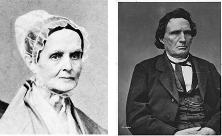 Lucretia Mott and Thaddeus Stevens
