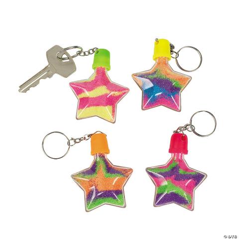 sand art keychains