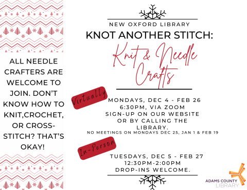 knitted winter motif