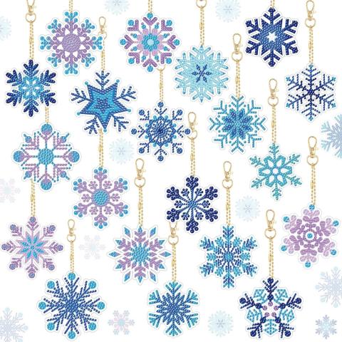 diamond painting snowflakes