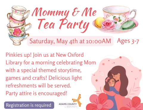 tea cups and flowers