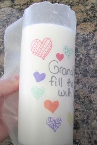 decorated candle