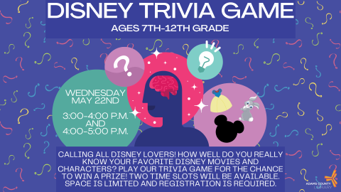 Disney Trivia Game: Game #1