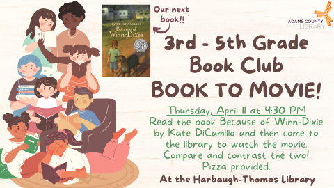 3rd-5th Grade Book Club Book to Movie