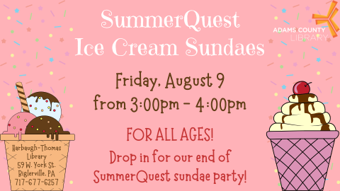 SummerQuest Ice Cream Sundaes party