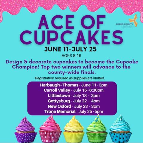 Ace of Cupcakes event flyer