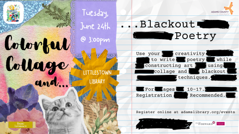 2025-06-24 LTN Colorful Collage and Blackout Poetry