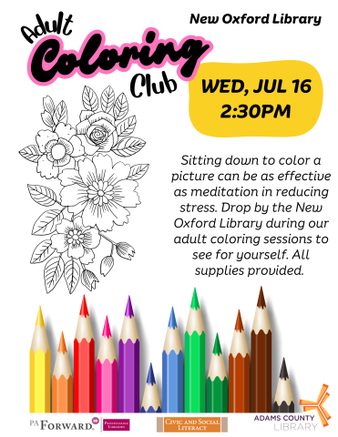 line drawing and colored pencils