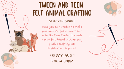 Tween and Teen Felt Animal Crafting