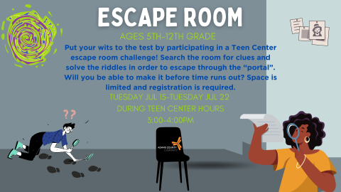 Teen Center Escape Room