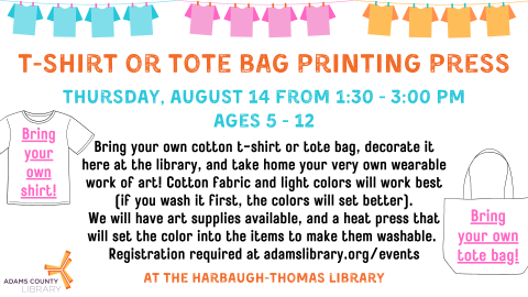 T-shirt/Tote Bag Printing Press