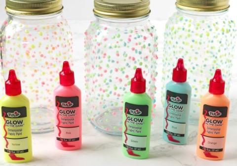 firefly glow mason jars