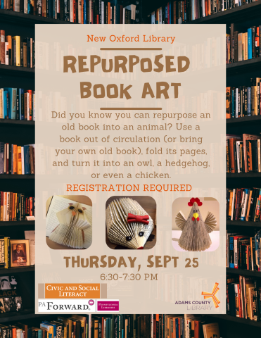 animals made from old books