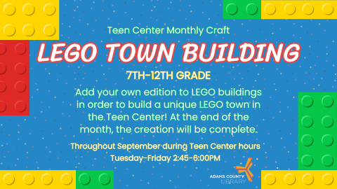 Teen Monthly Craft: LEGO Town Building