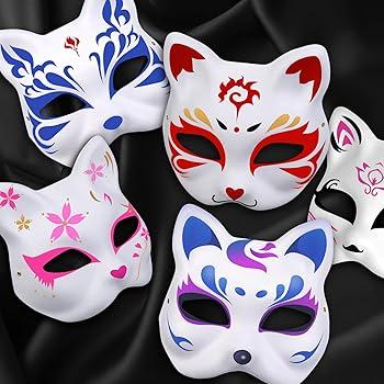 decorated cat masks
