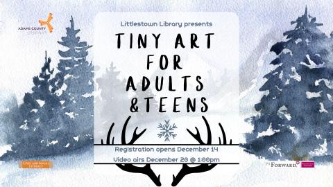 Tiny Art Winter Stag