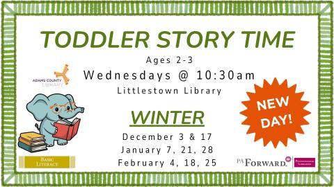 2025-2026 Winter LTN Toddler Story Time