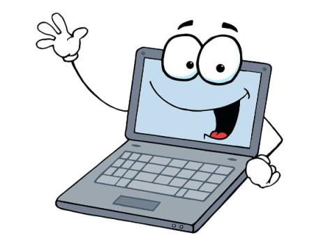 cartoon laptop
