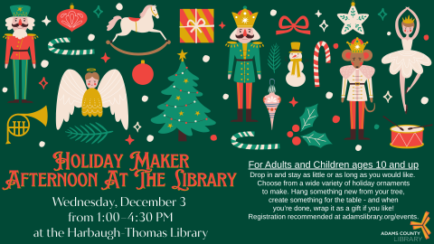 Holiday Maker Afternoon At The Library