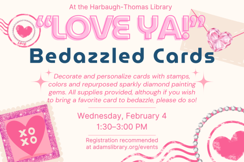 “Love ya!” Bedazzled Cards 