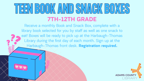 Teen Book and Snack Boxes