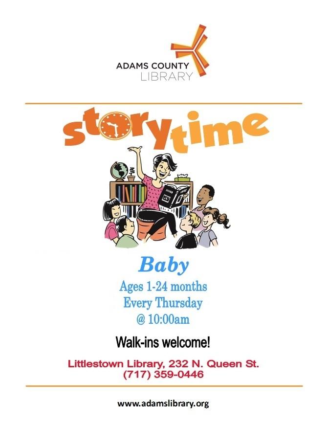 Join us each Thursday, 10  a.m. (except holidays)