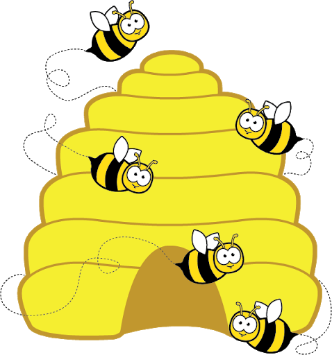 cartoon bees
