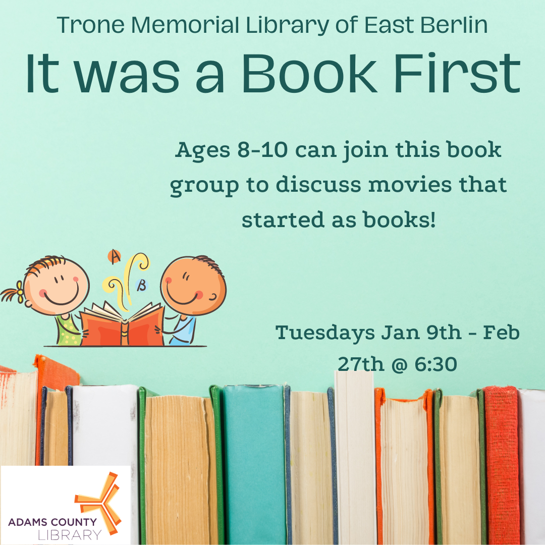 Image of books and children reading accompanying text about event