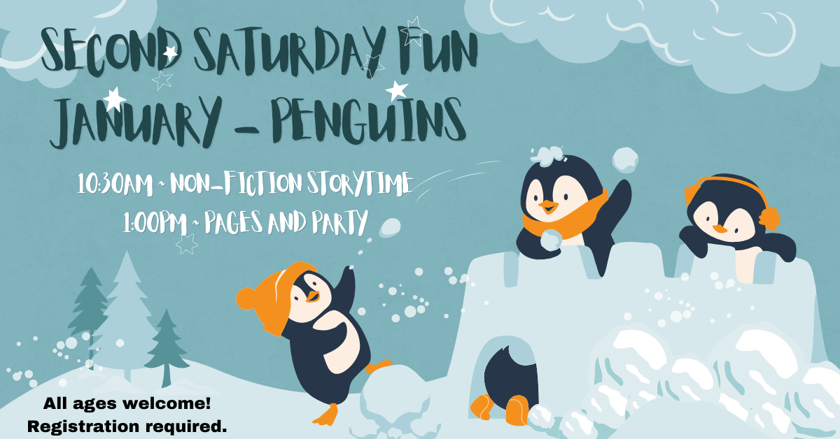 Join us the second Saturday afternoon of each month for some stories followed by party games!
